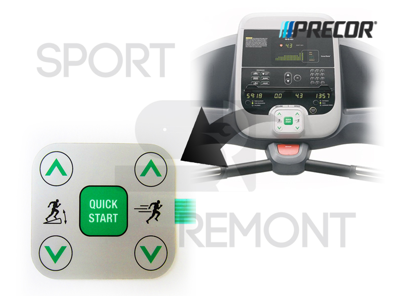 Кнопка изменения нагрузки беговой дорожки Precor