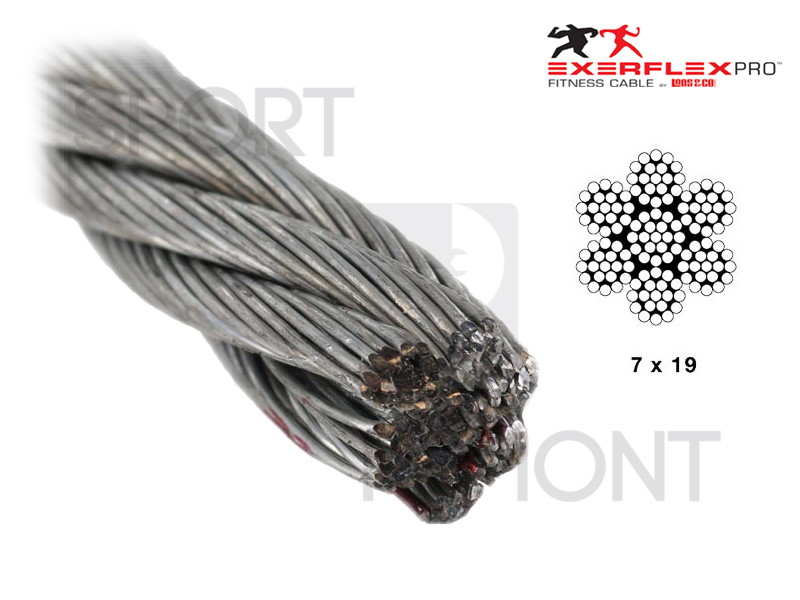 Трос для тренажеров профессиональный Exerflex Extra Pro